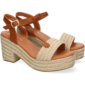 Ninguno PuntoSalao Sandalias de tacón y plataforma en yute hebilla para mujer color beige F230-13 Ninguno PuntoSalao Sandalias de tacón y plataforma en yute hebilla para mujer color beige F230-13