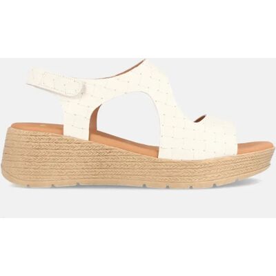 Ninguno MARILA SHOES SANDALIA DE PIEL PARA MUJER CON CUÑA MEDIA DUSANBE TRENZADO BLANCO Ninguno MARILA SHOES SANDALIA DE PIEL PARA MUJER CON CUÑA MEDIA DUSANBE TRENZADO BLANCO