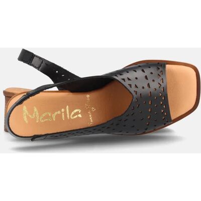Ninguno MARILA SHOES SANDALIAS PARA MUJER DE TACÓN EN PIEL ELVIA NEGRO Ninguno MARILA SHOES SANDALIAS PARA MUJER DE TACÓN EN PIEL ELVIA NEGRO