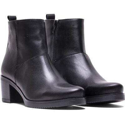 Botín Elodie F-3324 Piel Napa Negro Tacón 45mm Botín Elodie F-3324 Piel Napa Negro Tacón 45mm