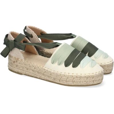 Ninguno PuntoSalao Alpargatas planas en yute estilo valenciana para mujer color verde 3U27 Ninguno PuntoSalao Alpargatas planas en yute estilo valenciana para mujer color verde 3U27