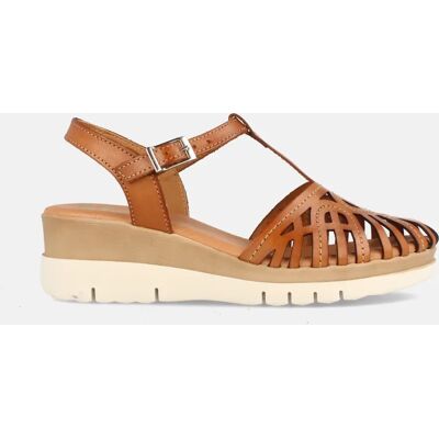 Ninguno MARILA SHOES SANDALIA DE PIEL PARA MUJER CON CON CUÑA TAY AVELLANA Ninguno MARILA SHOES SANDALIA DE PIEL PARA MUJER CON CON CUÑA TAY AVELLANA