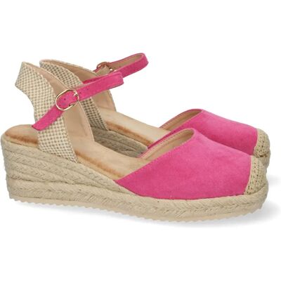 Ninguno PuntoSalao Alpargatas de cuña baja para mujer color fucsia 1CF-1580 Ninguno PuntoSalao Alpargatas de cuña baja para mujer color fucsia 1CF-1580
