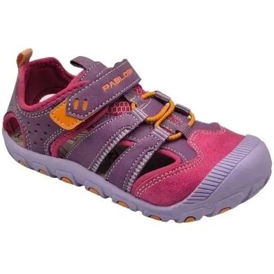 Sandalias Sport Para Niñas, Marca Pablosky, En Color Fucsia. Sandalias Sport Para Niñas, Marca Pablosky, En Color Fucsia.