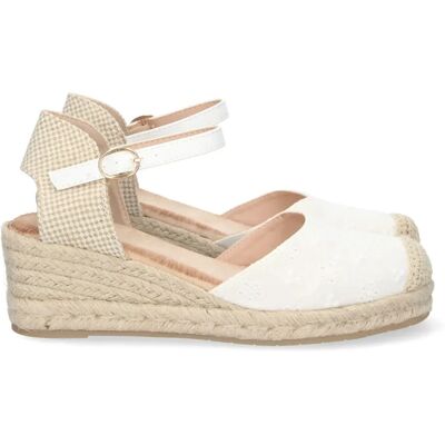Ninguno PuntoSalao Sandalias de cuña en yute para mujer color blanco Ninguno PuntoSalao Sandalias de cuña en yute para mujer color blanco