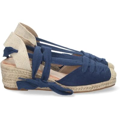 Ninguno PuntoSalao Alpargatas de cuña baja en yute mujer color marino Ninguno PuntoSalao Alpargatas de cuña baja en yute mujer color marino