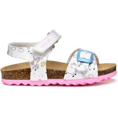 Sandalias marca Geox para niñas en color blanco Sandalias marca Geox para niñas en color blanco
