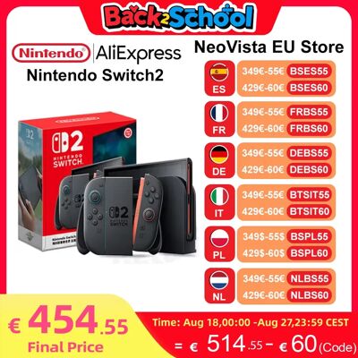 Consola de juegos Nintendo Switch 2, consola de juegos portátil NS2, LCD de 7,9 pulgadas, 1080P, diseño magnético, NS2, Nintendo Switch, envío de la UE Consola de juegos Nintendo Switch 2, consola de juegos portátil NS2, LCD de 7,9 pulgadas, 1080P, diseño magnético, NS2, Nintendo Switch, envío de la UE