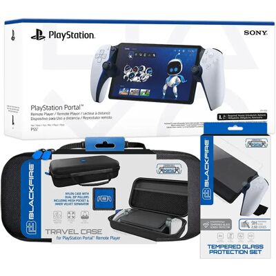 Ardistel Pack de PlayStation Portal + Estuche de Transporte de Nylon + Set Protector Cristal Templado 9H + Kit Limpieza Ardistel Pack de PlayStation Portal + Estuche de Transporte de Nylon + Set Protector Cristal Templado 9H + Kit Limpieza