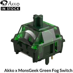 Akko x MonsGeek Green Fog Switche 5 pines 60gf interruptor lineal pesado prelubricado Compatible con difusor LED de teclado mecánico MX Akko x MonsGeek Green Fog Switche 5 pines 60gf interruptor lineal pesado prelubricado Compatible con difusor LED de teclado mecánico MX