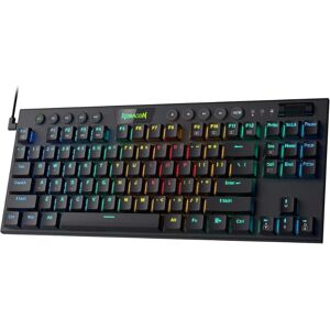 Redragon K622 Horus TKL RGB Teclado mecánico con cable para juegos con interruptor rojo de perfil bajo Redragon K622 Horus TKL RGB Teclado mecánico con cable para juegos con interruptor rojo de perfil bajo