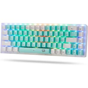 Redragon K631 PRO WT Teclado para juegos RGB inalámbrico de 3 modos 65% intercambiable en caliente, interruptor lineal silencioso personalizado Redragon K631 PRO WT Teclado para juegos RGB inalámbrico de 3 modos 65% intercambiable en caliente, interruptor lineal silencioso personalizado
