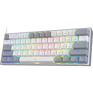 Redragon K617 Fizz 60% Teclado para juegos RGB con cable, 61 teclas Teclado mecánico compacto intercambiable en caliente Interruptor rojo Redragon K617 Fizz 60% Teclado para juegos RGB con cable, 61 teclas Teclado mecánico compacto intercambiable en caliente Interruptor rojo