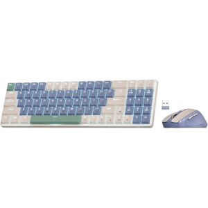 Combo de teclado y ratón inalámbricos Redragon BS8772, teclado mecánico inalámbrico de perfil bajo de 78 teclas de 2,4 Ghz/Mono ergonómico de 700 DPI Combo de teclado y ratón inalámbricos Redragon BS8772, teclado mecánico inalámbrico de perfil bajo de 78 teclas de 2,4 Ghz/Mono ergonómico de 700 DPI