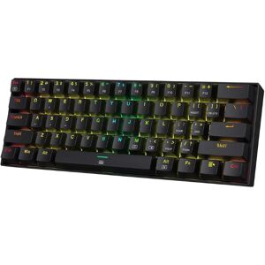 Redragon K630 Dragonborn Teclado para juegos RGB con cable 60% intercambiable en caliente, teclado mecánico compacto de 61 teclas Redragon K630 Dragonborn Teclado para juegos RGB con cable 60% intercambiable en caliente, teclado mecánico compacto de 61 teclas