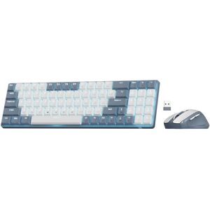 Redragon-teclado y ratón inalámbricos BS8772, dispositivo mecánico de bajo perfil, 78 teclas, 2,4 Ghz, con ratón de 2400 DPI Redragon-teclado y ratón inalámbricos BS8772, dispositivo mecánico de bajo perfil, 78 teclas, 2,4 Ghz, con ratón de 2400 DPI