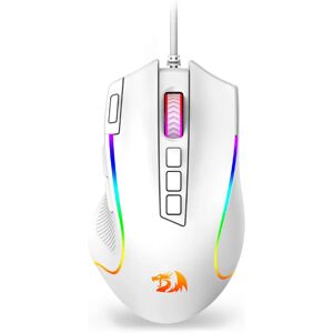 Ratón para juegos Redragon M612 Predator RGB Óptico con cable de 8000 DPI con 11 botones programables, blanco Ratón para juegos Redragon M612 Predator RGB Óptico con cable de 8000 DPI con 11 botones programables, blanco
