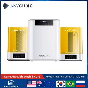ANYCUBIC Wash & Cure 3/ 3 Plus/ 3 Max modelo curado y lavadora para impresora 3D de resina SLA LCD DLP para la serie Photon ANYCUBIC Wash & Cure 3/ 3 Plus/ 3 Max modelo curado y lavadora para impresora 3D de resina SLA LCD DLP para la serie Photon