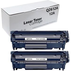 NONE Pack 2 cartuchos de Toner compatible con HP Q2612A 12a para HP LaserJet 1010 1012 1015 1018 1020 1022 1022N 1022NW 1028 108se 3015 3020 3030 3050 3052 3055 M1005mfp M1319 mfp NONE Pack 2 cartuchos de Toner compatible con HP Q2612A 12a para HP LaserJet 1010 1012 1015 1018 1020 1022 1022N 1022NW 1028 108se 3015 3020 3030 3050 3052 3055 M1005mfp M1319 mfp