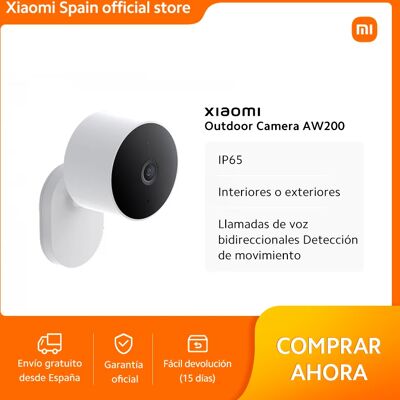 Official|Xiaomi Outdoor Camera AW200|IP65 Interiores o exteriores Llamadas de voz bidireccionales Detección de movimiento Official|Xiaomi Outdoor Camera AW200|IP65 Interiores o exteriores Llamadas de voz bidireccionales Detección de movimiento