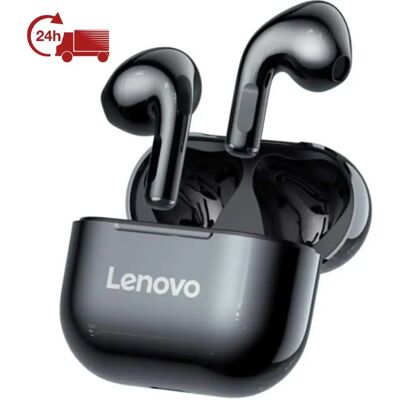 Lenovo LP40 - Auriculares Inalámbricos Bluetooth 5.1 con Cancelación de Ruido, Micrófono Integrado, Funda de Carga Rápida, Resistencia IPX6 y Compatibilidad con iPhone, Android y AirPods Lenovo LP40 - Auriculares Inalámbricos Bluetooth 5.1 con Cancelación de Ruido, Micrófono Integrado, Funda de Carga Rápida, Resistencia IPX6 y Compatibilidad con iPhone, Android y AirPods