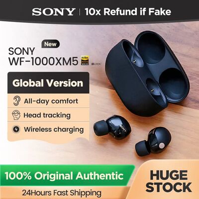 Sony auriculares inalámbricos WF-1000XM5, audífonos originales con cancelación de ruido, Bluetooth 5,3, micrófono, IPX4, impermeables Sony auriculares inalámbricos WF-1000XM5, audífonos originales con cancelación de ruido, Bluetooth 5,3, micrófono, IPX4, impermeables