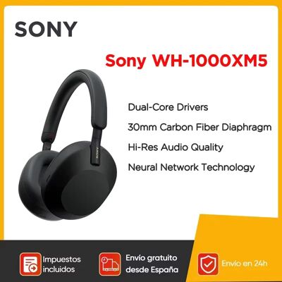 Auriculares inalámbricos Sony WH-1000XM5 con cancelación de ruido - Auriculares Auriculares inalámbricos Sony WH-1000XM5 con cancelación de ruido - Auriculares