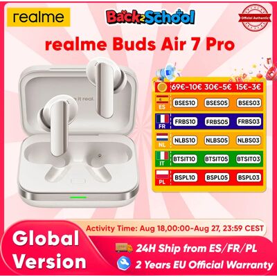 realme Buds Air 7 Pro AI Bluetooth Earphone 53dB 5000Hz Noise Cancellation BT 5.4 48 Hours Battery Life Hi-Res LHDC 5.0 IP55 New realme Buds Air 7 Pro AI Bluetooth Earphone 53dB 5000Hz Noise Cancellation BT 5.4 48 Hours Battery Life Hi-Res LHDC 5.0 IP55 New