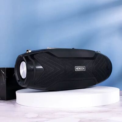 Ninguno Altavoz Bluetooth inalámbrico, Portátil con graves potentes y subwoofer estéreo, Compatible con microSD, MP3, Radio FM Ninguno Altavoz Bluetooth inalámbrico, Portátil con graves potentes y subwoofer estéreo, Compatible con microSD, MP3, Radio FM