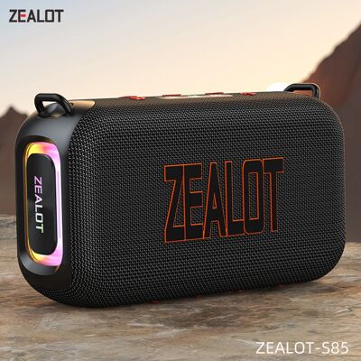 ZEALOT-S85 Altavoz Bluetooth portátil 3D de 50W con altavoz con correa impermeable IPX6 de doble diafragma para exteriores ZEALOT-S85 Altavoz Bluetooth portátil 3D de 50W con altavoz con correa impermeable IPX6 de doble diafragma para exteriores