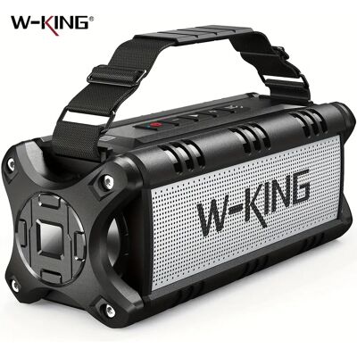 Altavoz Bluetooth W-KING D8 - Negro - 50W, 30h, IPX6 Altavoz Bluetooth W-KING D8 - Negro - 50W, 30h, IPX6