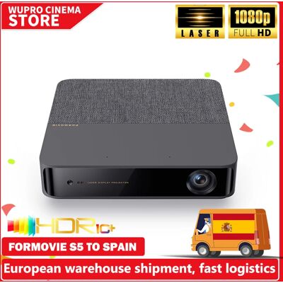 Formovie-proyector láser S5 Mini portátil para cine en casa, 1100 lúmenes ANSI, 1080P, Full HD, Smart TV, proyector para acampar al aire libre, cine Formovie-proyector láser S5 Mini portátil para cine en casa, 1100 lúmenes ANSI, 1080P, Full HD, Smart TV, proyector para acampar al aire libre, cine