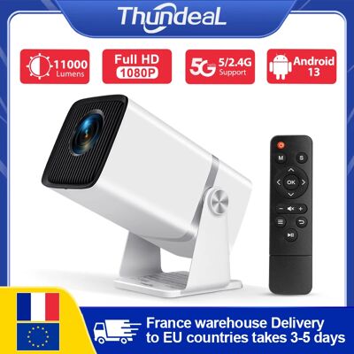 ThundeaL Mini proyector portátil TD80W Full HD 1080P Android 4K WiFi 3D cine en casa inteligente TD80 PK HY320 ThundeaL Mini proyector portátil TD80W Full HD 1080P Android 4K WiFi 3D cine en casa inteligente TD80 PK HY320