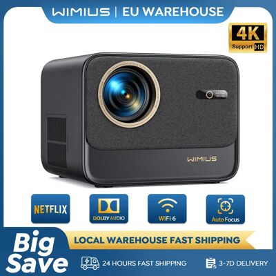 Wimius 4K Netflix Proyector Oficial 30000 Lúmenes Enfoque Automático/Keystone Nativo 1080p WIFI6 Bluetooth Soporte Dolby Home Cinema Wimius 4K Netflix Proyector Oficial 30000 Lúmenes Enfoque Automático/Keystone Nativo 1080p WIFI6 Bluetooth Soporte Dolby Home Cinema