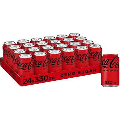 24 Latas De COCA COLA / COCACOLA ZERO SABOR ORIGINAL, CAJA 24Unidades lata 33cl / 330ml, Envio Desde España 24 Latas De COCA COLA / COCACOLA ZERO SABOR ORIGINAL, CAJA 24Unidades lata 33cl / 330ml, Envio Desde España