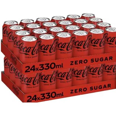 Coca Cola Coca-Cola Zero Azúcar ,Pack de 24*330 ml-COCACOLA ORIGINAL 48*33CL -COCACOLA ZERO 48*33CL Coca Cola Coca-Cola Zero Azúcar ,Pack de 24*330 ml-COCACOLA ORIGINAL 48*33CL -COCACOLA ZERO 48*33CL
