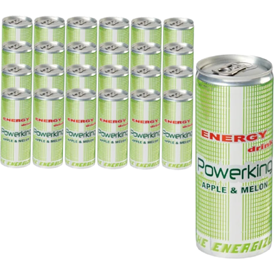 Ninguno PACK de 24 - Bebida Energética POWERKING APPLE AND MELON 24 latas x 250ml Ninguno PACK de 24 - Bebida Energética POWERKING APPLE AND MELON 24 latas x 250ml