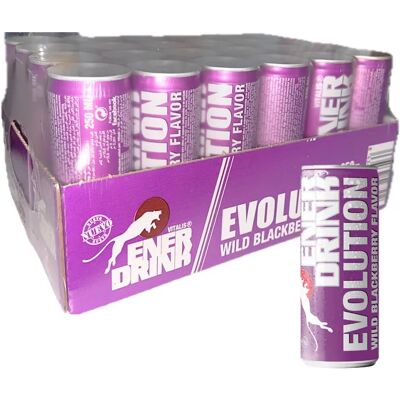 Energía Enerdrink evolution bebida energetica Energy sabor Mora salvaje 250ml caja 24u sabor top mezcla Energía Enerdrink evolution bebida energetica Energy sabor Mora salvaje 250ml caja 24u sabor top mezcla