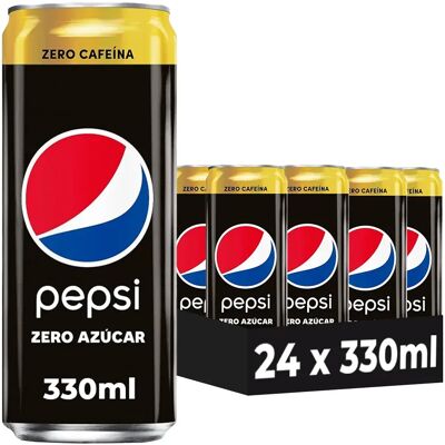 PepsiCo Pepsi Max Zero Azúcar Zero Cafeína Refresco de Cola 24 Latas x 330 ml, Máximo Sabor, Bebida Gaseosa, Ideal para Compartir y Refrescarte en Cualquier Momento PepsiCo Pepsi Max Zero Azúcar Zero Cafeína Refresco de Cola 24 Latas x 330 ml, Máximo Sabor, Bebida Gaseosa, Ideal para Compartir y Refrescarte en Cualquier Momento