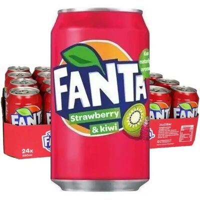 Ninguno Fanta Strawberry & Kiwi 24x330 ml Ninguno Fanta Strawberry & Kiwi 24x330 ml