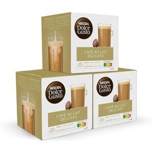 Ninguno Dolce Gusto Café con Leche Delicato - x3 pack de 16 cápsulas - Total: 48 cápsulas Ninguno Dolce Gusto Café con Leche Delicato - x3 pack de 16 cápsulas - Total: 48 cápsulas