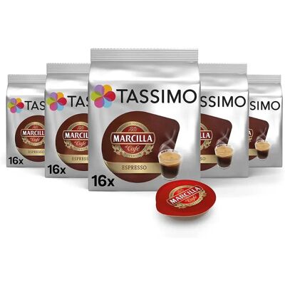 Marcilla - Tassimo - 16 servicios - Cápsulas de café Marcilla - Tassimo - 16 servicios - Cápsulas de café