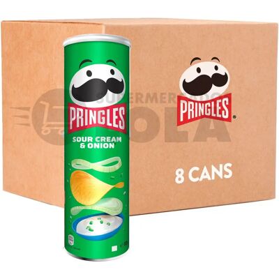 Ninguno PACK de 8 - Pringles patatas Pringles sour cream and onion 8 x 185g Ninguno PACK de 8 - Pringles patatas Pringles sour cream and onion 8 x 185g