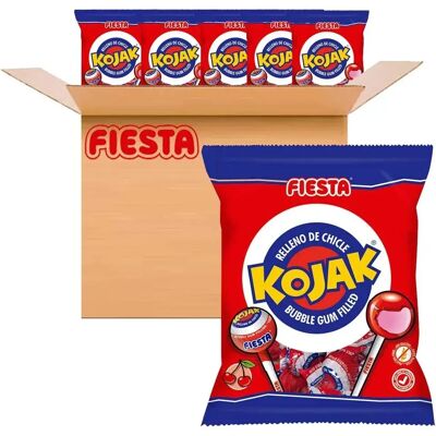 Ninguno Kojak Cereza Fiesta caja de 15 bolsas de 4 caramelos Kojak de 15 gramos Ninguno Kojak Cereza Fiesta caja de 15 bolsas de 4 caramelos Kojak de 15 gramos