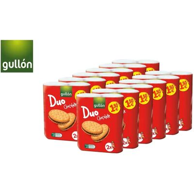 Ninguno Gullón Galletas Duo Chocolate. Caja de 12 unidades en pack de 2x145g Ninguno Gullón Galletas Duo Chocolate. Caja de 12 unidades en pack de 2x145g