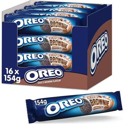 Ninguno Oreo Choco Brownie Galletas de Cacao con Sabor a Brownie - Pack 16x156g Ninguno Oreo Choco Brownie Galletas de Cacao con Sabor a Brownie - Pack 16x156g
