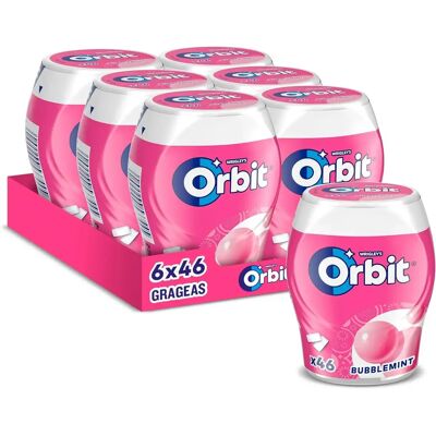 Ninguno Orbit Bote de Chicles Sin Azúcar Bubblemint y sabor de menta 6 x 46 chicles Ninguno Orbit Bote de Chicles Sin Azúcar Bubblemint y sabor de menta 6 x 46 chicles