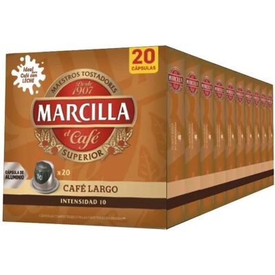 Café Largo Marcilla 10 cajas de 20 cápsulas compatibles Nespresso 8711000467978 Café Largo Marcilla 10 cajas de 20 cápsulas compatibles Nespresso 8711000467978