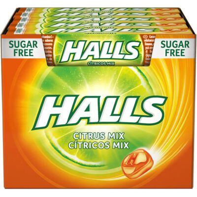 Ninguno Halls Cítrico - Caramelo Duro 20 Sticks - Sabor Refrescante Ninguno Halls Cítrico - Caramelo Duro 20 Sticks - Sabor Refrescante