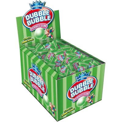 Ninguno Dubble Bubble Menta - Chicles sabor menta - Estuche de 100 unidades Ninguno Dubble Bubble Menta - Chicles sabor menta - Estuche de 100 unidades